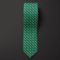 Green DNA Double Helix Pattern