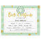 Green Dog Paw Clip Art Puppy Birth Certificate