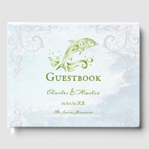 Green Dolphin Wedding Guestbook