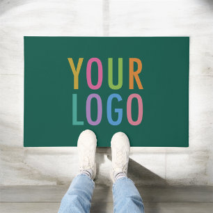 Green Door Mat Custom Logo Floor Mat Personalized