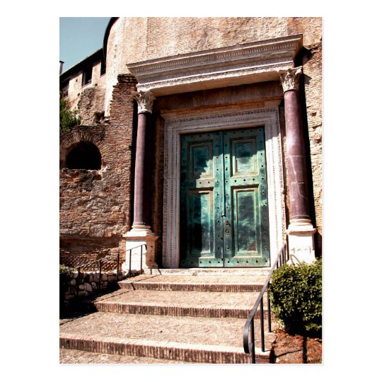 Green Door Postcard