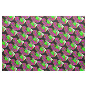Green dots fashion fabric