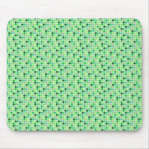 Green Dots Mouse Pad