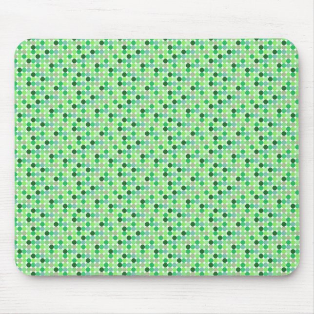 Green Dots Mouse Pad (Front)