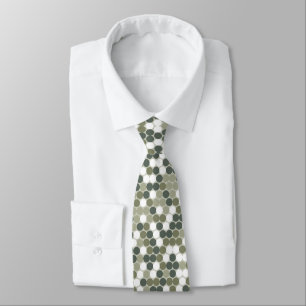 Green dots  tie