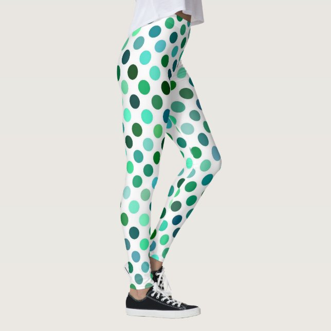Green Dotted Leggings (Right)
