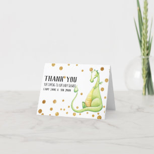 *~* Green Dragon Baby Shower Thank You Card