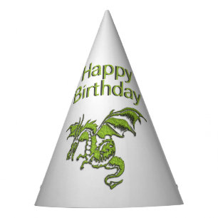 Green Dragon Birthday Hat