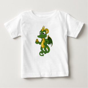 Green dragon  cartoon  Baby T-Shirt