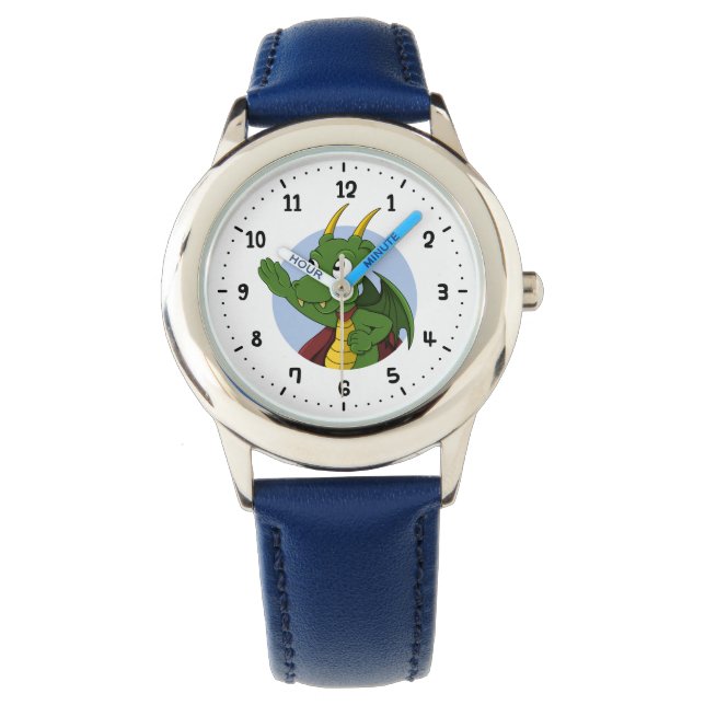 Green dragon cartoon watch (Front)