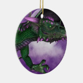 Green Dragon Ceramic Ornament (Right)