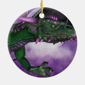 Green Dragon Ceramic Ornament (Back)