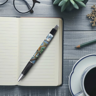 Green Dragon Chickadees Winter Pen