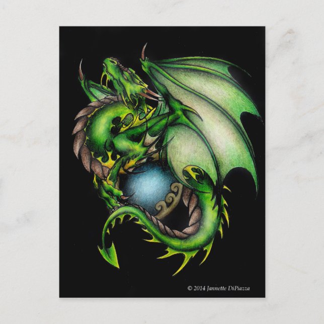 Green Dragon Circle.jpeg Postcard (Front)