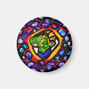 Green Dragon Diamonds  Keychain Bottle Opener Magnet