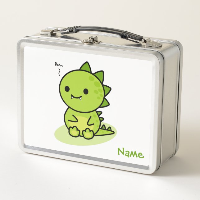 Green dragon metal lunch box (Front)