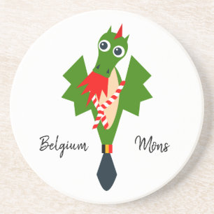 Green Dragon of city Mons, Belgium Coaster