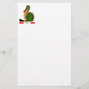 Green Dragon of city Mons, Belgium Stationery