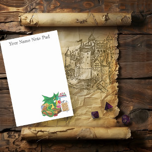 Green Dragon Pastry Chef Post-it Notes