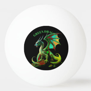 GREEN DRAGON  PING PONG BALL