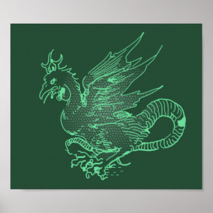 Green Dragon Poster