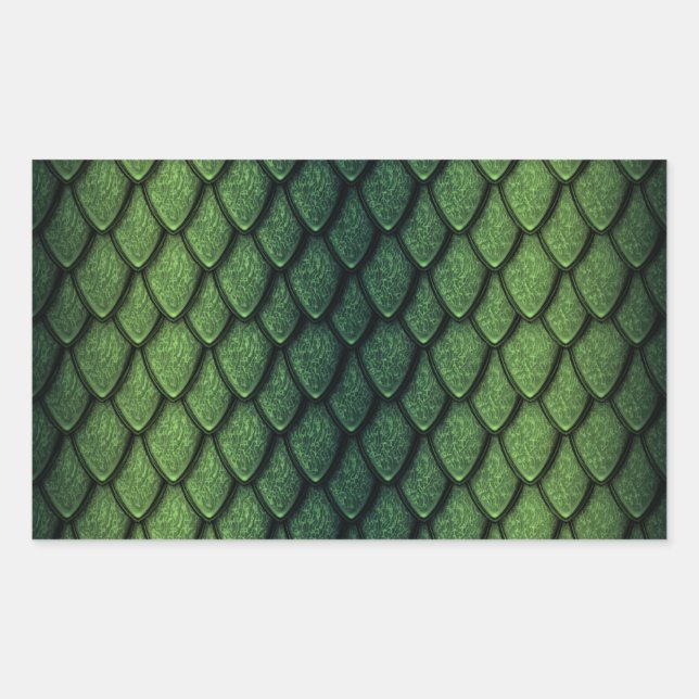 Green Dragon Scales Sticker (Front)