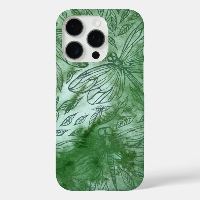Green Dragonflies Dragonfly Lovers                 Case-Mate iPhone Case (Back)