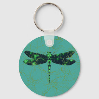 Green Dragonfly Keychain