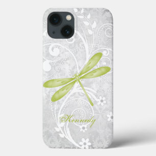Green Dragonfly Personalized iPhone 13 Case