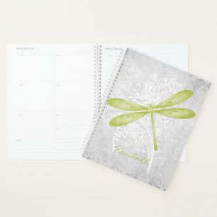 Green Dragonfly Personalized Planner