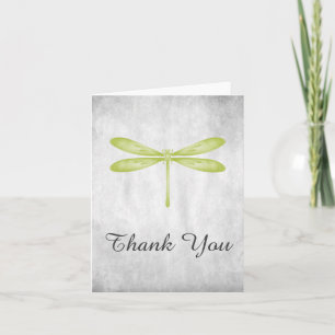 Green Dragonfly Thank You Card