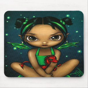 "Green Dragonling" Mousepad