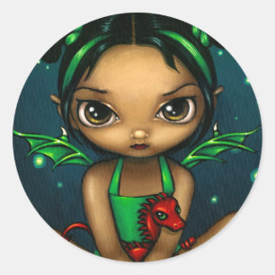"Green Dragonling" Sticker