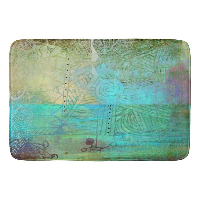 green dream bath mat (Front)