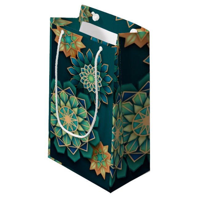 Green dream  small gift bag (Front Angled)