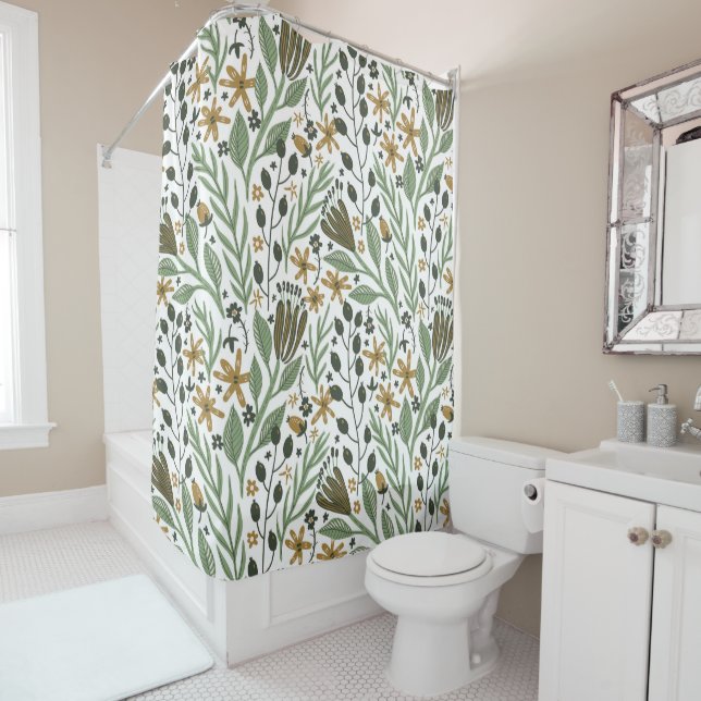 Green Dreamy Floral Pattern (In Situ)