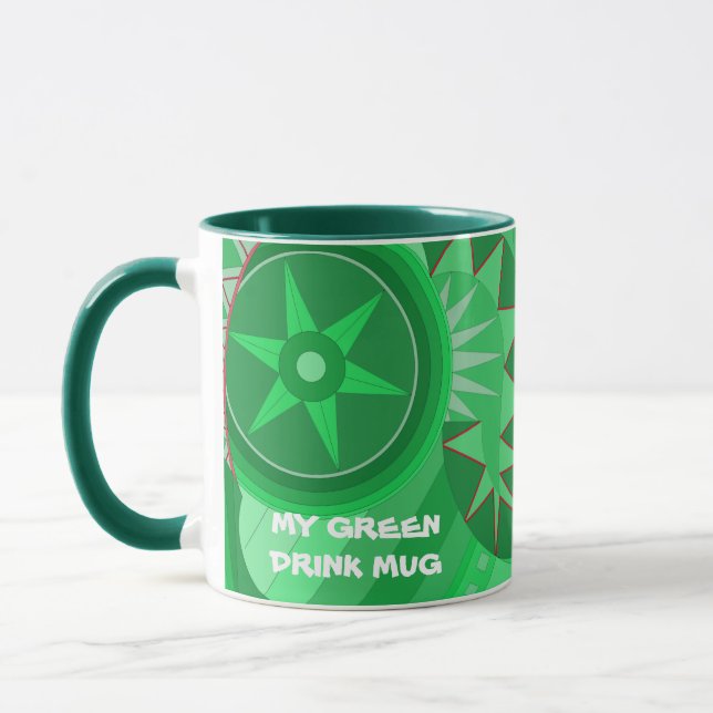 GREEN DRINK MUG (Left)