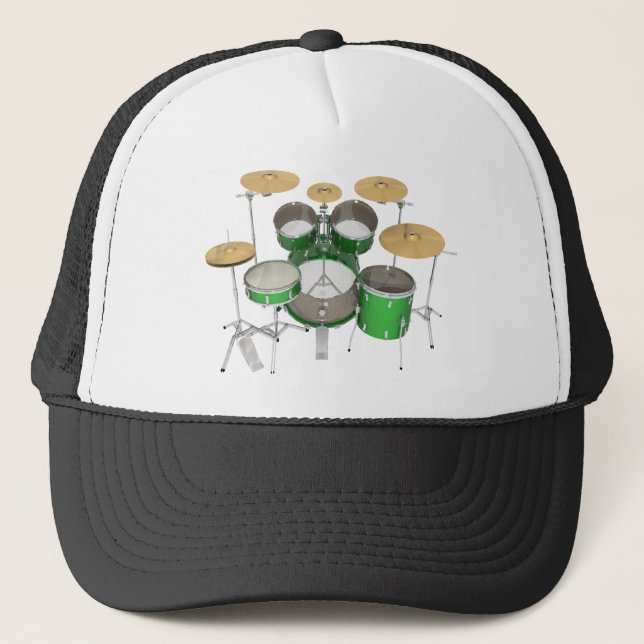 Green Drum Kit: Trucker Hat (Front)