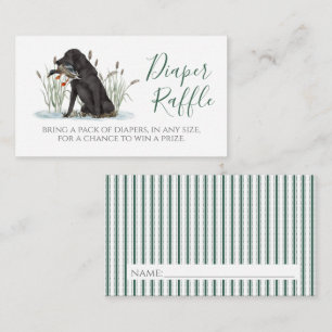 Green Duck Dog Diaper Raffle Card