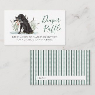 Green Duck Dog Diaper Raffle Card