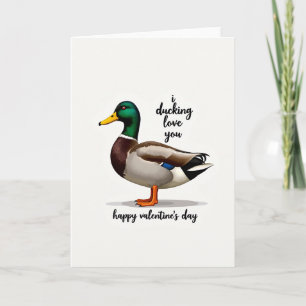Green Duck Pun Love Card