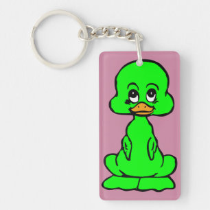 Green duckling keychain
