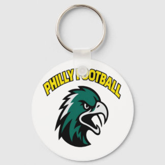 Green Eagle Mascot Philly Football Fan Apparel Keychain