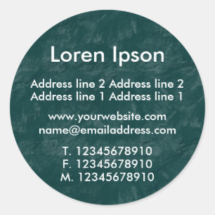 Green Earth 2 Business / Profile Classic Round Sticker