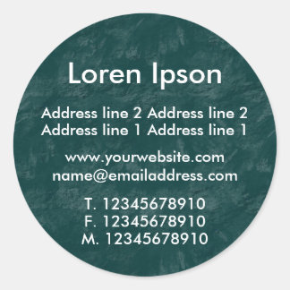 Green Earth 2 Business / Profile Classic Round Sticker