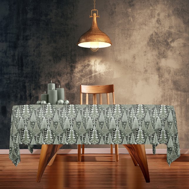 Green Earth Christmas Pattern#6 ID1009 Tablecloth (Creator Uploaded)