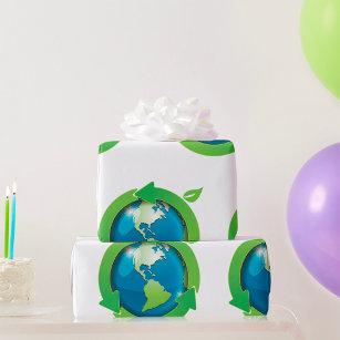 Green Earth Wrapping Paper