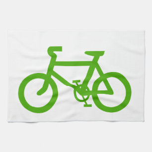 Green Eco Bicycle Kitchen Towel