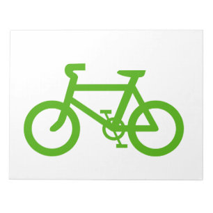 Green Eco Bicycle Notepad