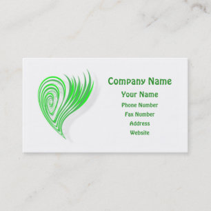 Green Eco-Friendly Design Business Card